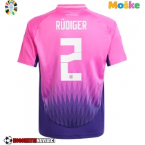 Moške Nogometnih dresov Nemčija Antonio Rudiger #2 Gostujoči EP 2024 Kratki rokavi